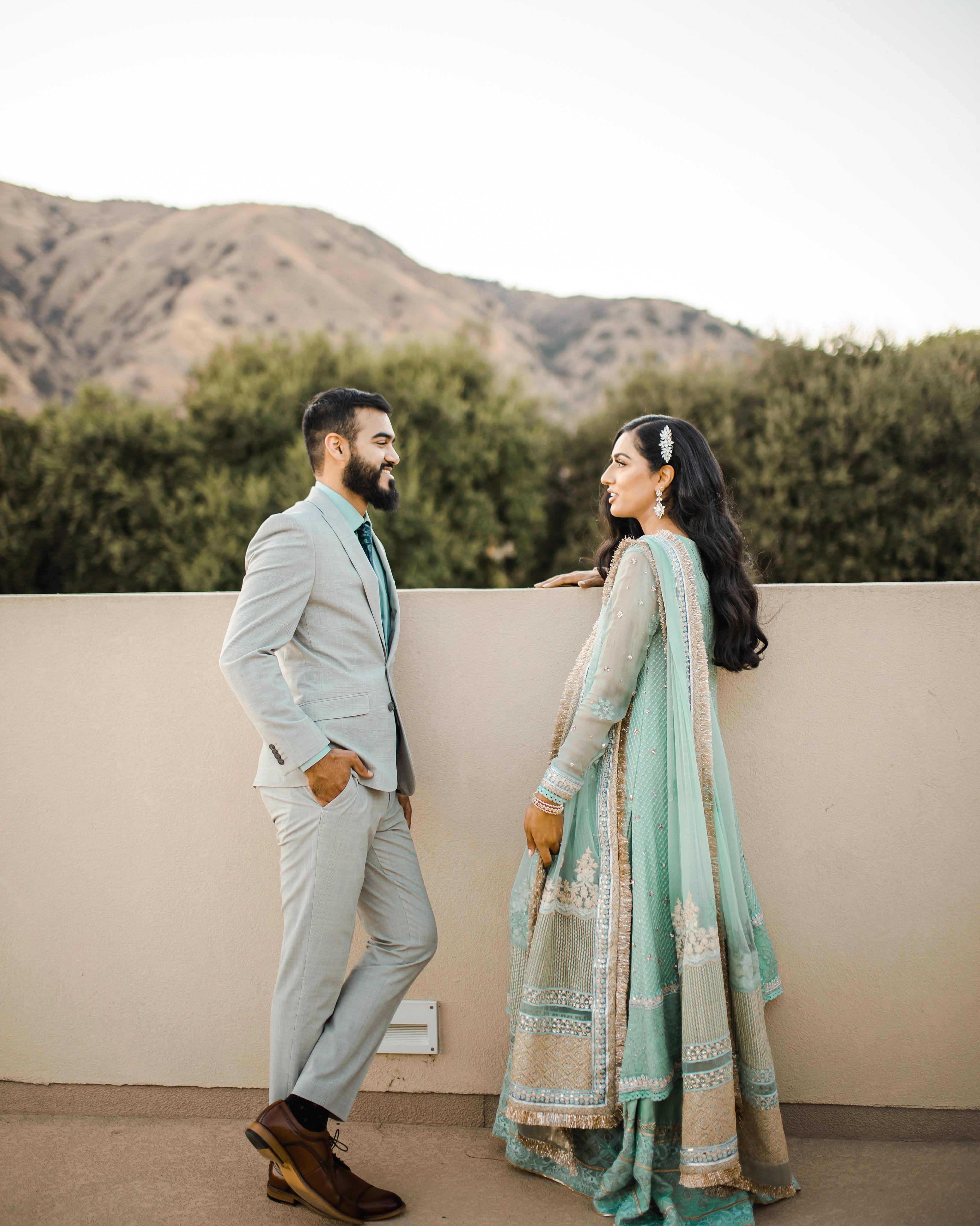 Elegant couple portrait